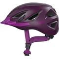 ABUS Urban-I 3.0 City Helmet - Modern Bicycle Helmet with Tail Light for City Traffic - for Women and Men - Purple, Size S