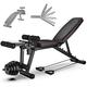Adjustable Weight Bench Folding,Multi-Function Weight Lifting Home Gym Fitness,Bench Press,6 Gears Backrest Adjustable,For Body Workout Home Gym Fitness Equipment,Load 200 Kg