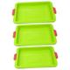 TOPBATHY 3pcs Bread Tray Square Cookie DIY Rectangular Cake Pan Cake Dish Rectangular Baking Pan Silicone Baking Pans Baking Dish Nonstick Loaf Pan Square Grill Pan Bread Pan Biscuit