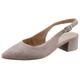 Slingpumps TAMARIS Gr. 36, grau (taupe) Damen Schuhe Pumps