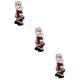 Alipis 3pcs Twisted Hip Electric Toy Dancing Santa Doll Shaking Hips Santa Claus Figure Dancing Santa Toy Electric Santa Claus Toy Christmas Plush Doll Toys Gift Red Music Travel