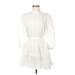 Aeom Casual Dress - DropWaist: White Dresses - Women's Size Medium