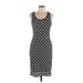 Banana Republic Casual Dress - Shift: Black Jacquard Dresses - Women's Size 10