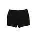 Croft & Barrow Dressy Shorts: Black Polka Dots Bottoms - Women's Size 20 - Dark Wash