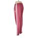 Adidas Track Pants - Mid/Reg Rise: Burgundy Activewear - Women's Size Medium