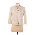 Ann Taylor Blazer Jacket: Short Ivory Print Jackets & Outerwear - Women's Size 8