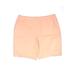 Lands' End Khaki Shorts: Orange Solid Bottoms - Women's Size 22