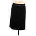 Liz Claiborne Career Casual Skirt: Black Solid Bottoms - Women's Size 10