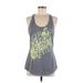 Tek Gear Tank Top Gray Halter Tops - Women's Size Medium