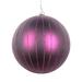 Vickerman 5" Plum Matte Glitter Ball Christmas Ornament, 4 pieces per bag