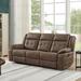Roundhill Furniture Lesley 2-Piece Living Room Reclining Set, Brown