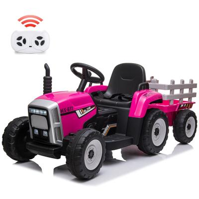 12V 25W Ride on Tractor with Trailer & Remote Control