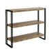 Rustic 3-Tier Bookshelf - Versatile Vertical Storage Solution w/ Sturdy Construction Accentuations by Manhattan Comfort | Wayfair W16-14566