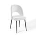 Lefancy.net Lefancy Rouse Upholstered Fabric Dining Side Chair in White | Wayfair 665924609373