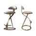 Recon Furniture Modern & Stylish Bar StoolSet of 2 in Brown/Yellow | 35.43 H x 19.69 W x 19.69 D in | Wayfair BarStools0401TB5284672667506RF65