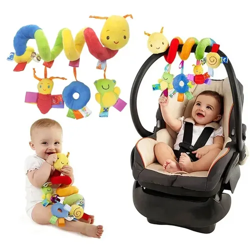 Babybett hängen Rasseln Spielzeug Autos itz Spielzeug weiche Handys Kinderwagen Kinder bett Spiral