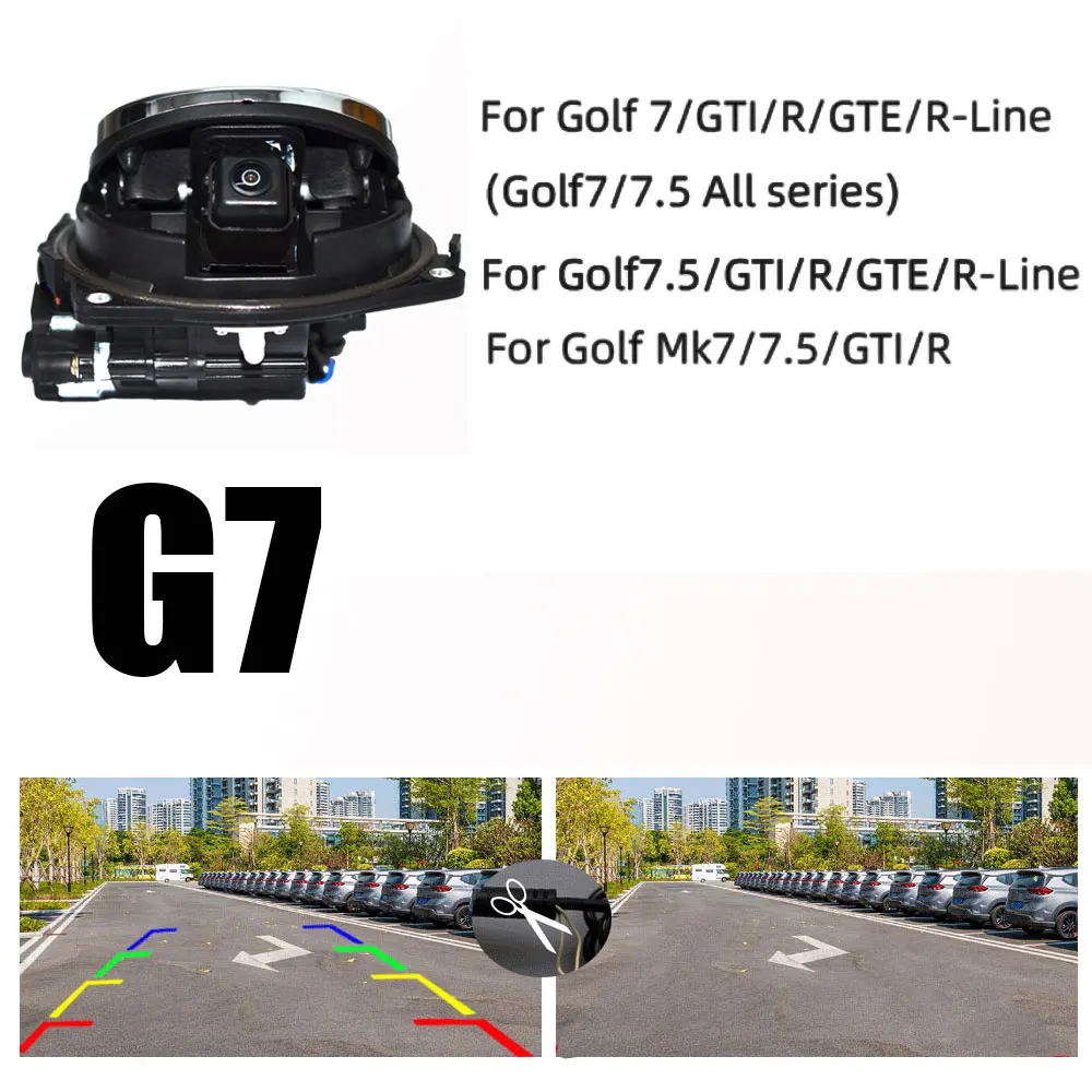 170 Grad AHD 1080P oder CVBS Badge Flip Emblem Rückfahrkamera für GOLF 7 7.5 /GTI/GTE/R/R-line 2013–2020 Image