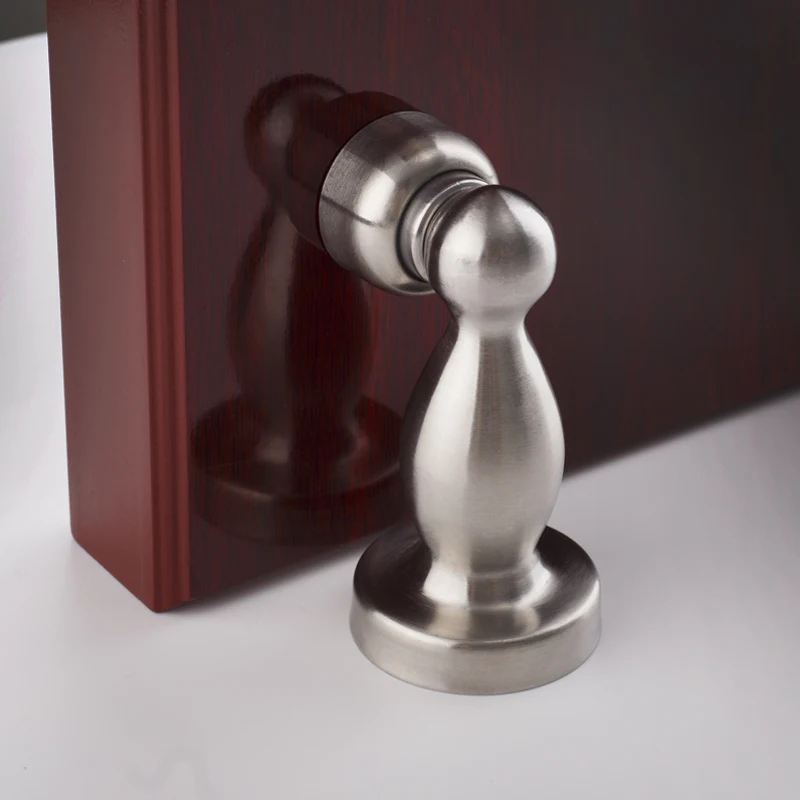 Edelstahl Starker Magnet Türstopper Bodenmontage Anti-Kollisions-Magnetischer Türhalter Wandschutz Haushaltshardware Image