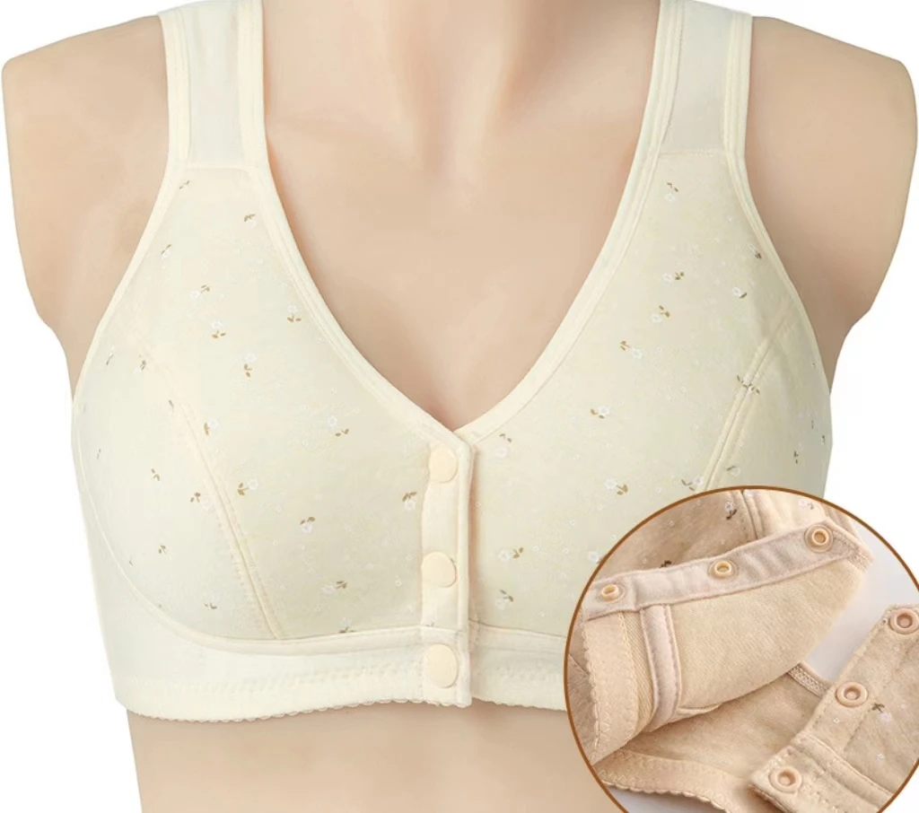 Still-BH weiche Baumwolle ohne Stahlring Mutterschaft mittleren Alters und ältere Menschen Front knopf BH Weste Typ Front knopf BH Image