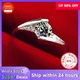 Damen elegante solide Silber Ring Luxus Zirkon Diamant Ring Ehering Braut Mode Accessoires heißen