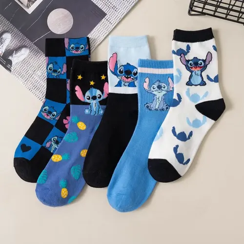 Stich Disney Anime Lilo & Stich Baumwolle Mittel rohr Strümpfe Socken Cartoon Stich Puppen Strümpfe