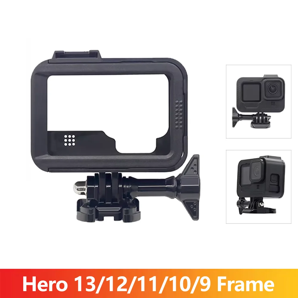 Hero 13/12/11/10/9 Schutzrahmen Gehäuse Fall Halterung für GoPro Hero 13 12 11 10 9 Schwarz Action Kamera Zubehör Image