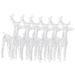 The Holiday Aisle® Vidaxl Christmas Reindeers 6 Pcs Cold White 240 Leds Acrylic | 21.7 H x 16.9 W x 4.3 D in | Wayfair
