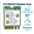 Carte WiFi6E TriBand 2.4/5/6Ghz compatible 5.3 adaptateur sans fil RTL8852CE livraison directe