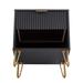 Mercer41 Elidia Nightstand Wood in Black | 21.65 H x 20.07 W x 17.73 D in | Wayfair 5C4506F1DE604F65A0CBF081A1DC5B0B