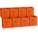 Latitude Run® Sorbus Fabric Storage Bin in Orange | 11 H x 10.5 W x 10.5 D in | Wayfair D834B50FA6444F27B7E1D83E73739391