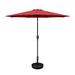 Latitude Run® Veshawn 106.3" Market Umbrella w/ Crank Lift Counter Weights Included in Red | 92.4 H x 106.3 W x 106.3 D in | Wayfair