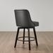 Red Barrel Studio® Khlani 26 Counter Stool Wood/Leather in Gray | 38 H x 20 W x 21 D in | Wayfair 82403ED262084923873D3729C80AE988