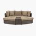 Red Barrel Studio® Khushbu 108.2" Wide Outdoor Wicker Reversible Patio Sectional Set w/ Cushions in Brown | 33.5 H x 108.2 W x 61 D in | Wayfair