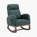 Red Barrel Studio® Kienna Rocking Chair Wood/Solid Wood in Green | 39.76 H x 27.17 W x 37.01 D in | Wayfair F87D653DF0AB40AD883DE78D58234148