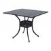 Alcott Hill® 36" Square Patio Dining Table w/ 2" Dia Umbrella Hole | 28.5 H x 36 W x 36 D in | Wayfair 642E0FF283584C6088D17429E6E627E7