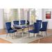 Everly Quinn Gelinkaya Rectangular 40" L x 71.8" W Restaurant Dining Set | 30 H x 71.8 W x 40 D in | Wayfair B343DF6EF838443288B33FD33F7FCEC4