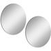 Ebern Designs Round Mirror Plexiglass Shatterproof Decorative Mirror Easy Assembly 24" Round Mirrors Set of 2 | 16 H x 16 W x 0.2 D in | Wayfair