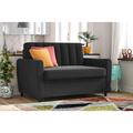 Latitude Run® Futon, Convertible Sofa & Couch, Faux Leather Sofas, Width: 81.5",Depth: 34.5",Height: 31.5" | Wayfair