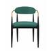 Everly Quinn modern dining chairs, dinning chairs, dining chairs Upholstered/Metal in Green | 30 H x 23.75 W x 21 D in | Wayfair