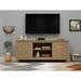 Gracie Oaks 58-Inch TV Console Table w/ 2 Barn Storage Cabinets For TV Accessories, Dvds, Booksand Other Items, Barn | Wayfair