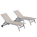 Latitude Run® Tripti Outdoor Aluminium Chaise Lounge Set w/ Table | 40.25 H x 60.6 W x 68.21 D in | Wayfair 8760AA5388994C669F600DBDFF82DA0C