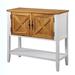 Gracie Oaks Alycia 13.78" Console Table Wood in White | 33.75 H x 13.78 W x 13.78 D in | Wayfair 523BCF43A9474BFDB35E4E69A769FD0F