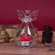 Fashion Creative Angel Glass Crystal Hanging Tea Light Candle Holder Home Room Party Decor