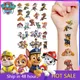 Paw Puppy Patrol Toys Tattoo Sticker Pat Patrouille Anime Stickers Toys for Children Boys Girls