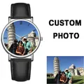 Personalized Watch with Photos DIY Custom Printing Make Your Own Logo Name Brand Watch 1 Piece OEM
