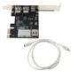 PCI-e 1X IEEE 1394A 4 Port(3+1) Firewire Card Adapter 6-4 Pin Cable For Desktop PC K1AA