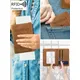 RFID Retro Business Passport Set PU Leather Function ID Card Bank Card Passport Bag Wallet Women's