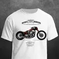 T Shirt Man Motorcycle Motorbike Art Vintage Rebel Riders Summer Casual Printing Short Comfortable