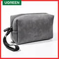 UGREEN Organizer Bag Leather Storage Case for Wired Headphones Earphone USB Cable Cell Phones