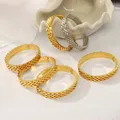 Stainless Steel Cuban Link Bracelets For Men Women Gold Silver Color Miami Chunky Chain